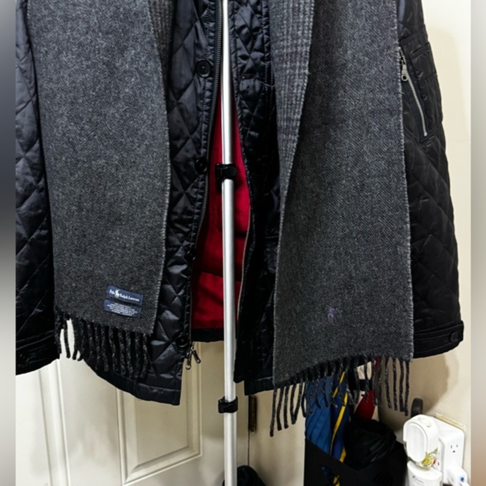 Polo by Ralph Lauren Scarf I Dark Gray I Pony Embroidery